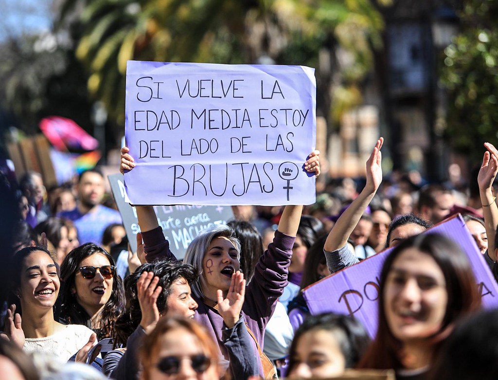 Manifestación feminista del 8M 2020.