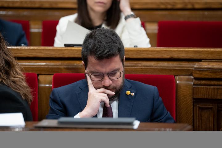 El presidente de la Generalitat, Pere Aragonès.EUROPA PRESS VIA GETTY IMAGES