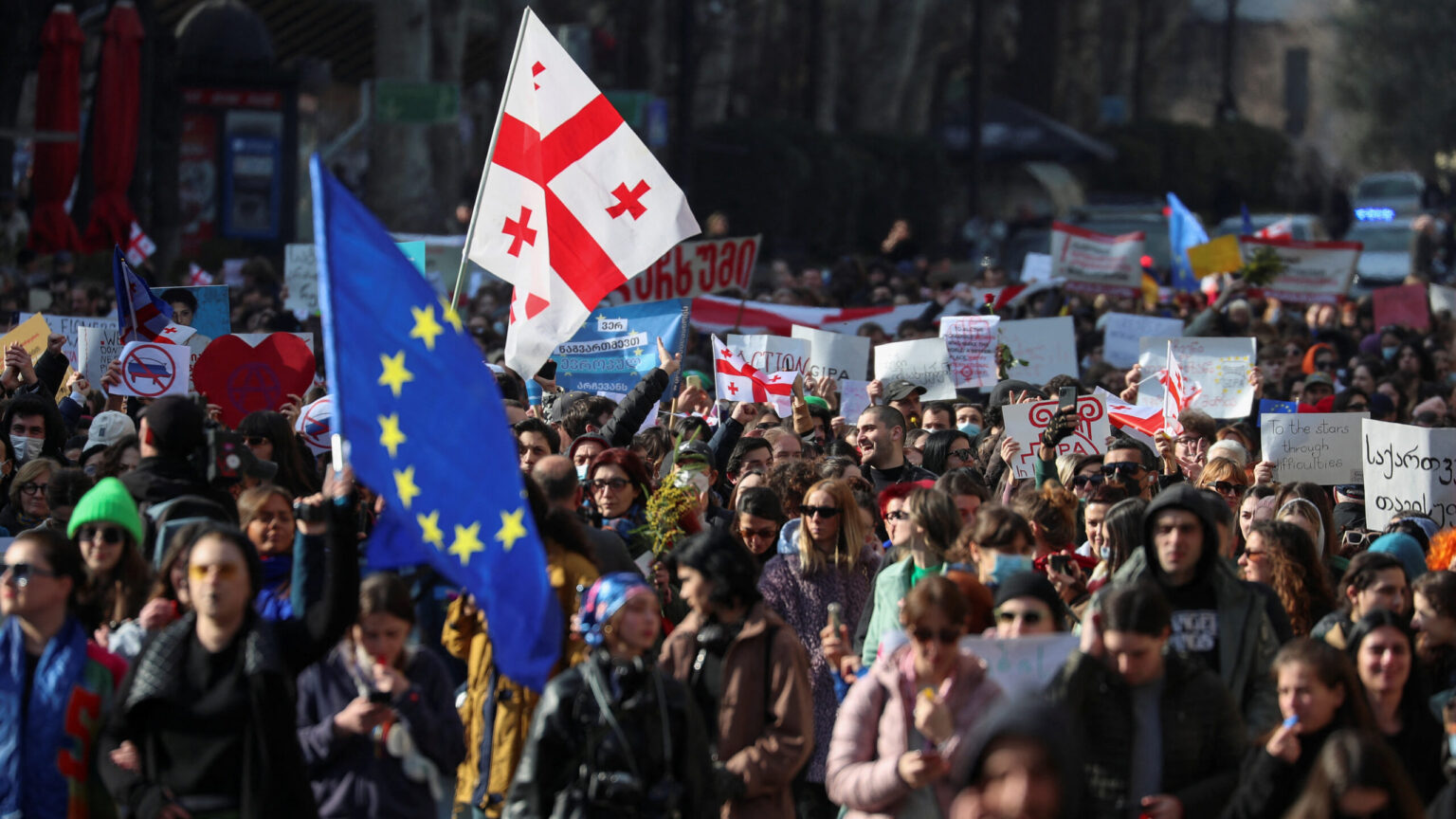 Manifestación en Georgia