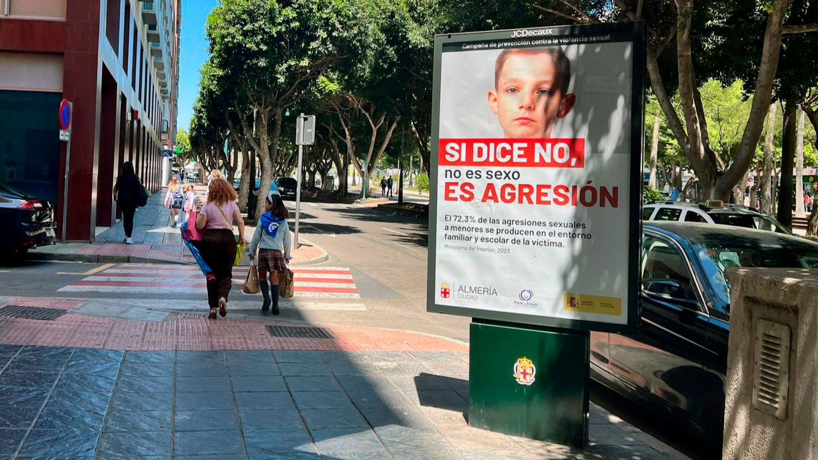 Polémica por un cartel de una campaña en Almería contra las agresiones sexuales a menores EFE/VOX ALMERÍA