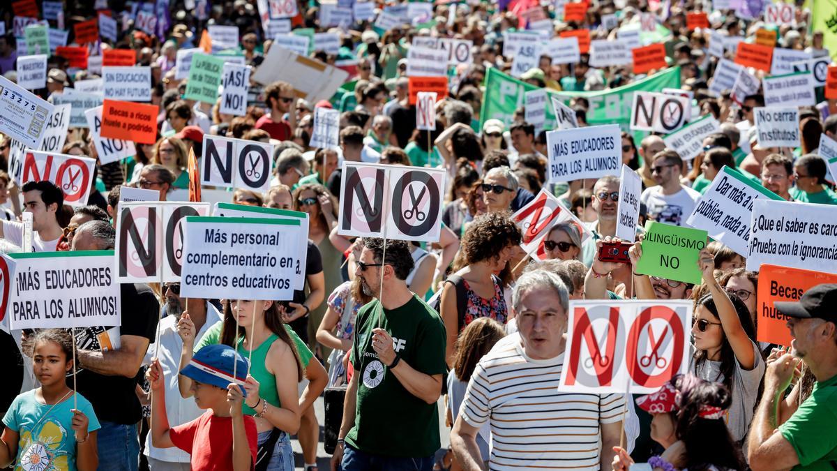 Manifestación educación