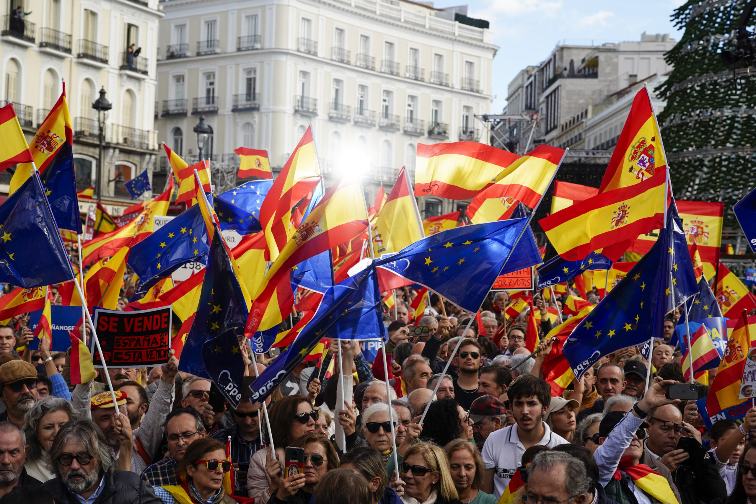 Banderas de España y Europa