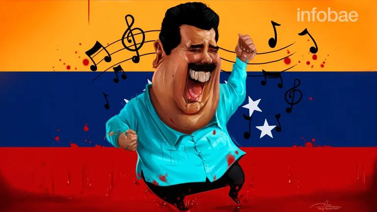 Caricatura de Nicolás Maduro