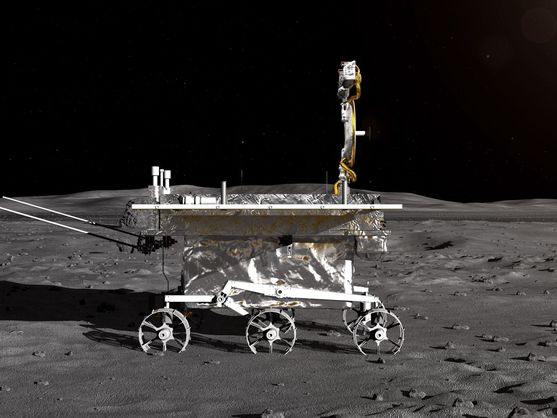 Vehículo lunar de la sonda lunar Chang'e-4. (EFE)