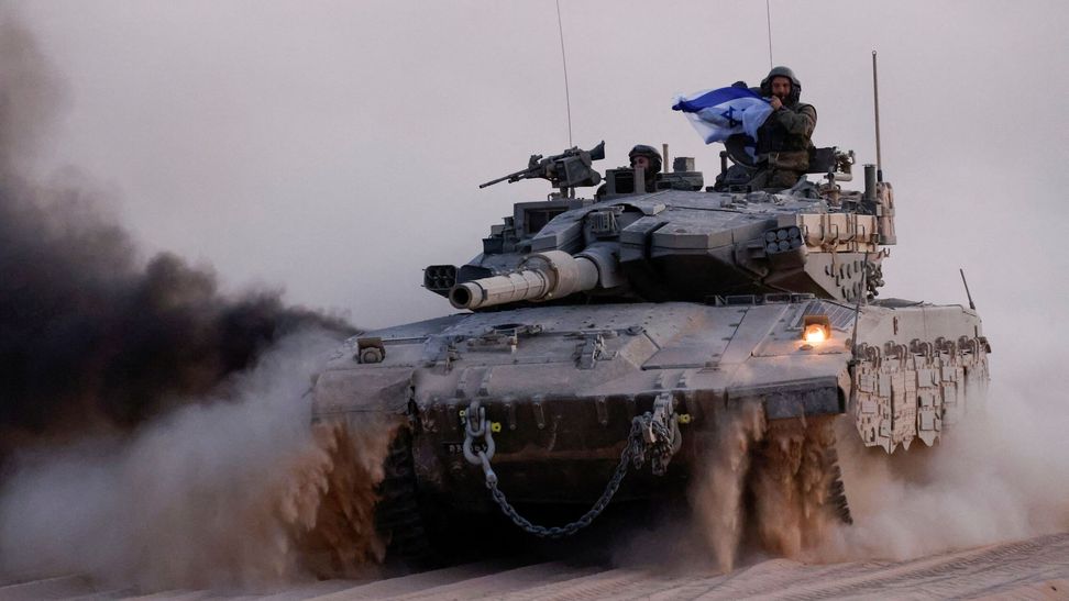 Un tanque de Israel en la Franja de Gaza. (Reuters/IDF)