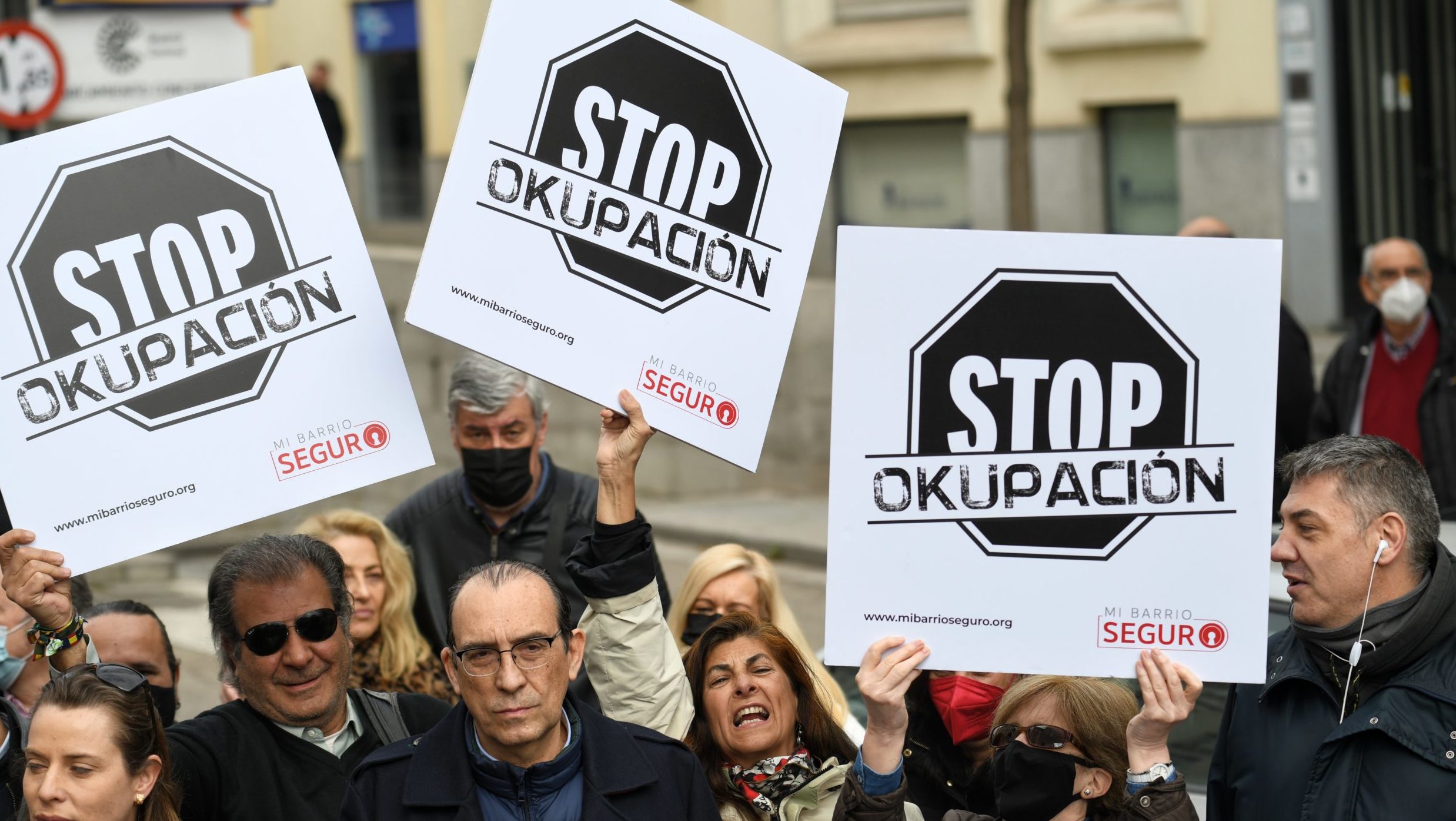 Manifestación contra la okupación