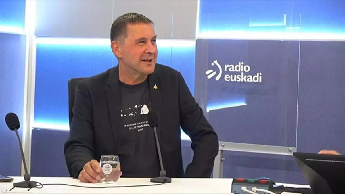 Arnaldo Otegi, en la entrevista de Radio Euskadi de este martes EiTB