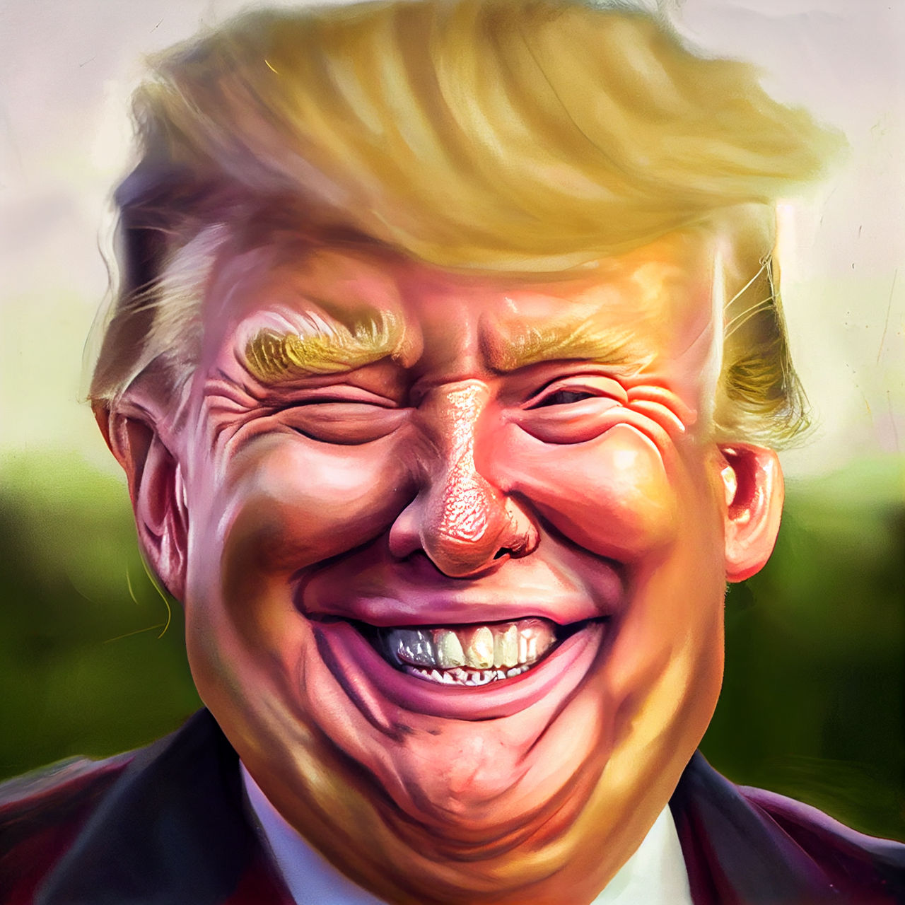 Caricatura de Trump