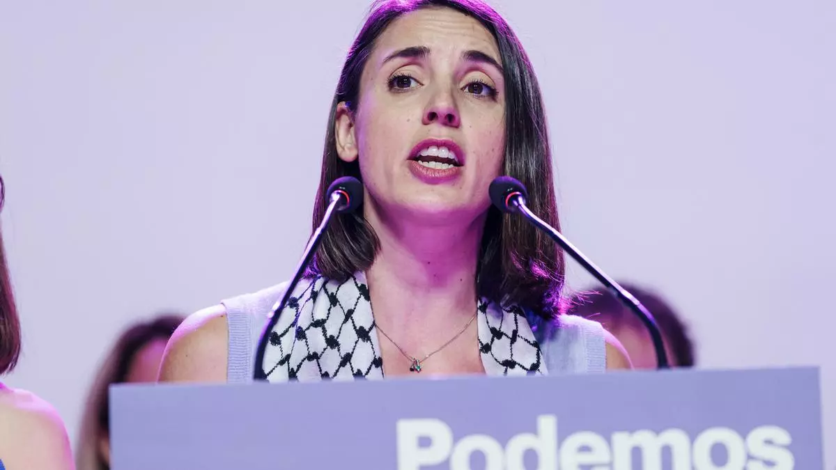 La eurodiputada Irene Montero, a 9 de junio de 2024, en Madrid (España). Carlos Luján - Europa Press