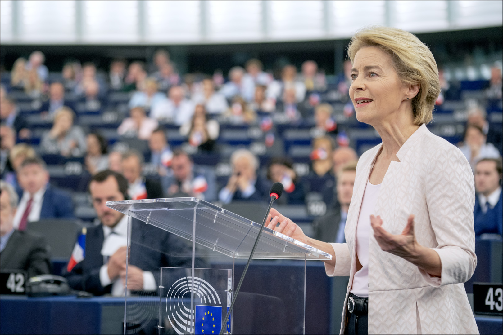 Úrsula Von der Leyen en el Parlamento Europeo