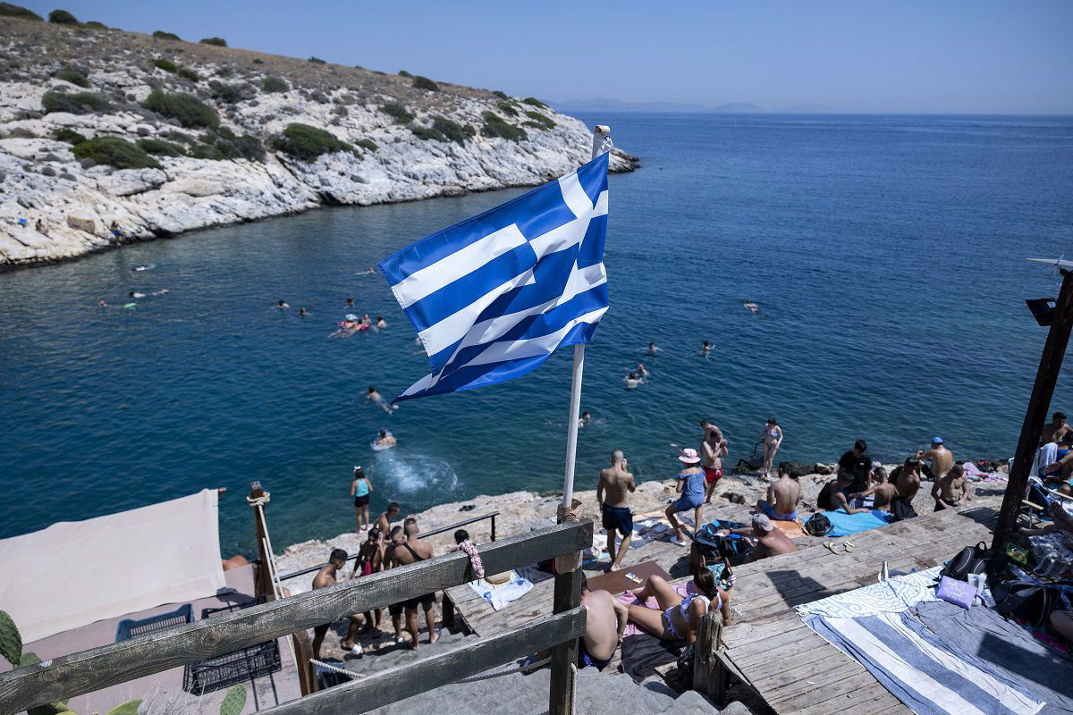 Una playa en Grecia