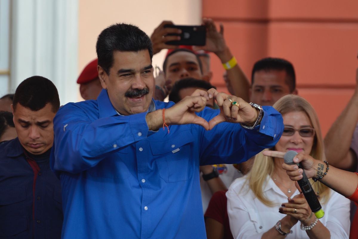 Nicolás Maduro en público