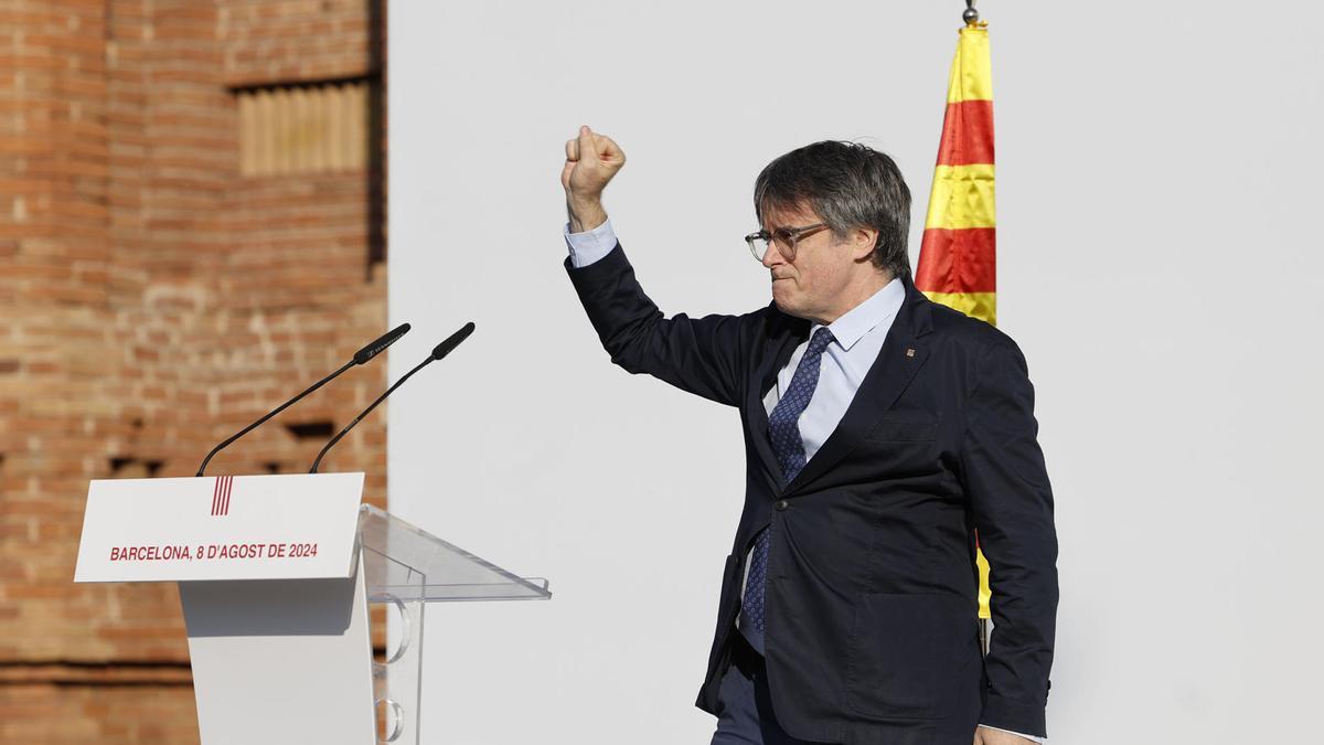 Puigdemont en un acto