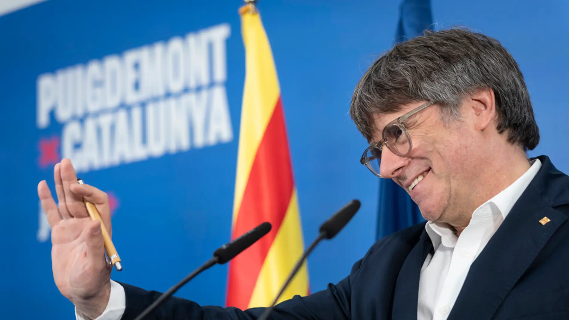 Carles Puigdemont en un meeting