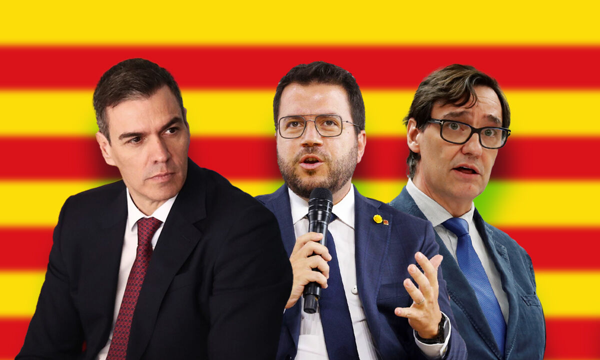 Sánchez con presidentes catalanes