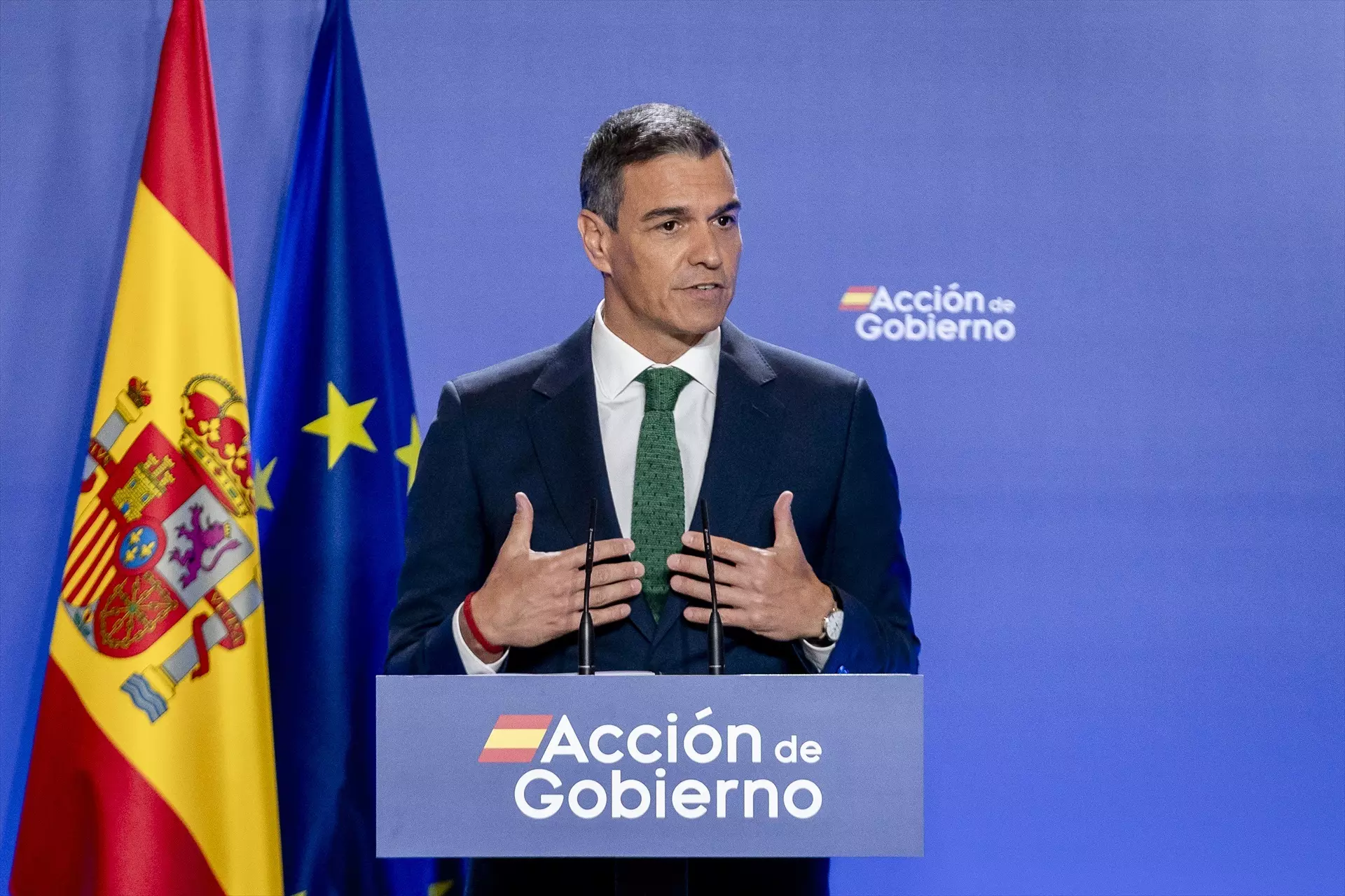 El presidente del Gobierno Pedro Sánchez