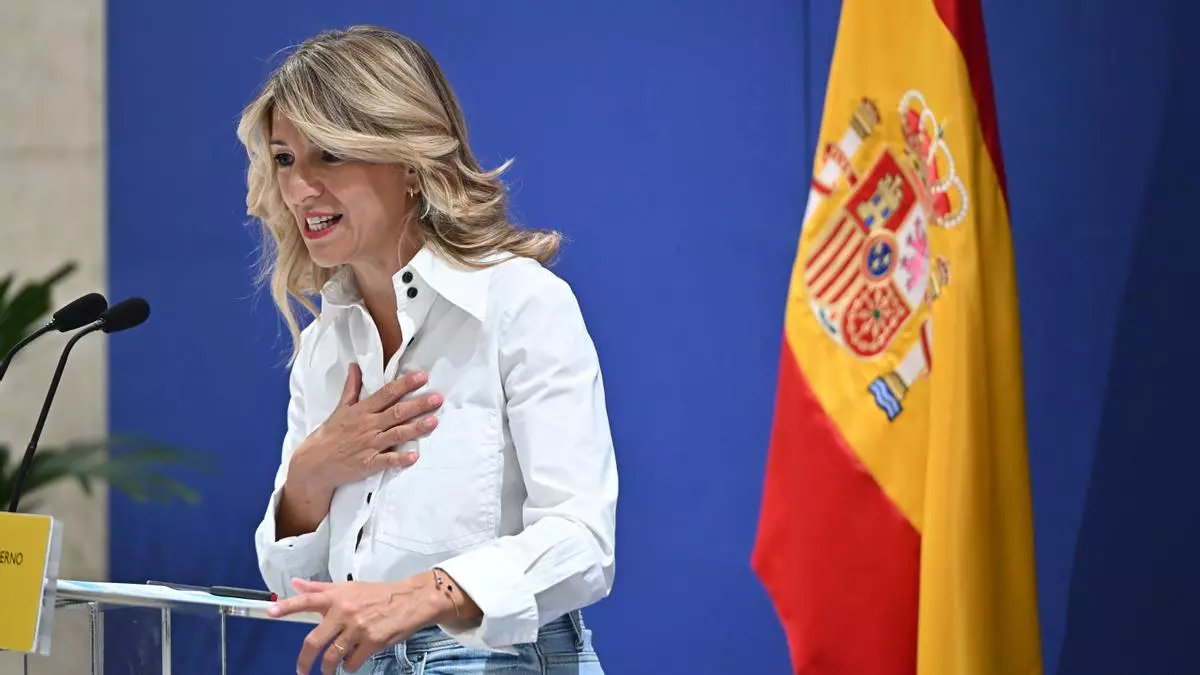 Imagen de archivo de la vicepresidenta segunda y ministra de Trabajo y Economía Social, Yolanda Díaz.EFE/Fernando Villar