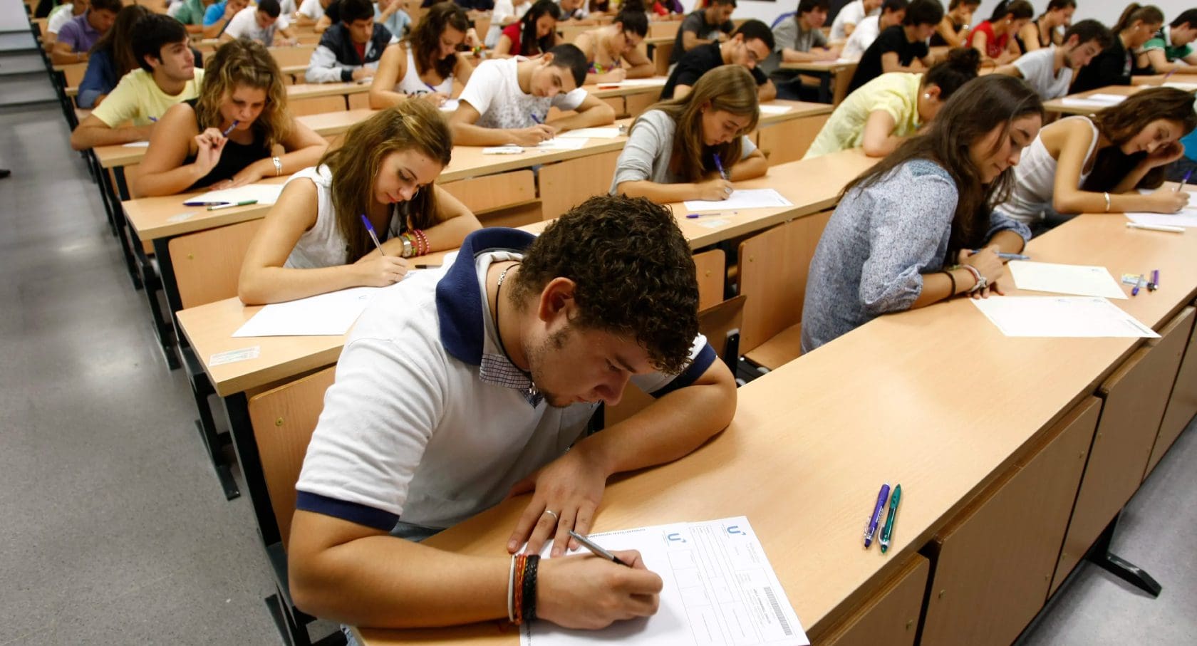 Alumnos en la Selectividad