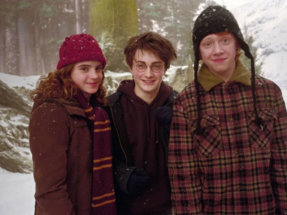 Emma Watson, Daniel Radcliffe y Rupert Grint, los originales protagonistas de la saga fílmica de 'Harry Potter'. (Warner Bros.)