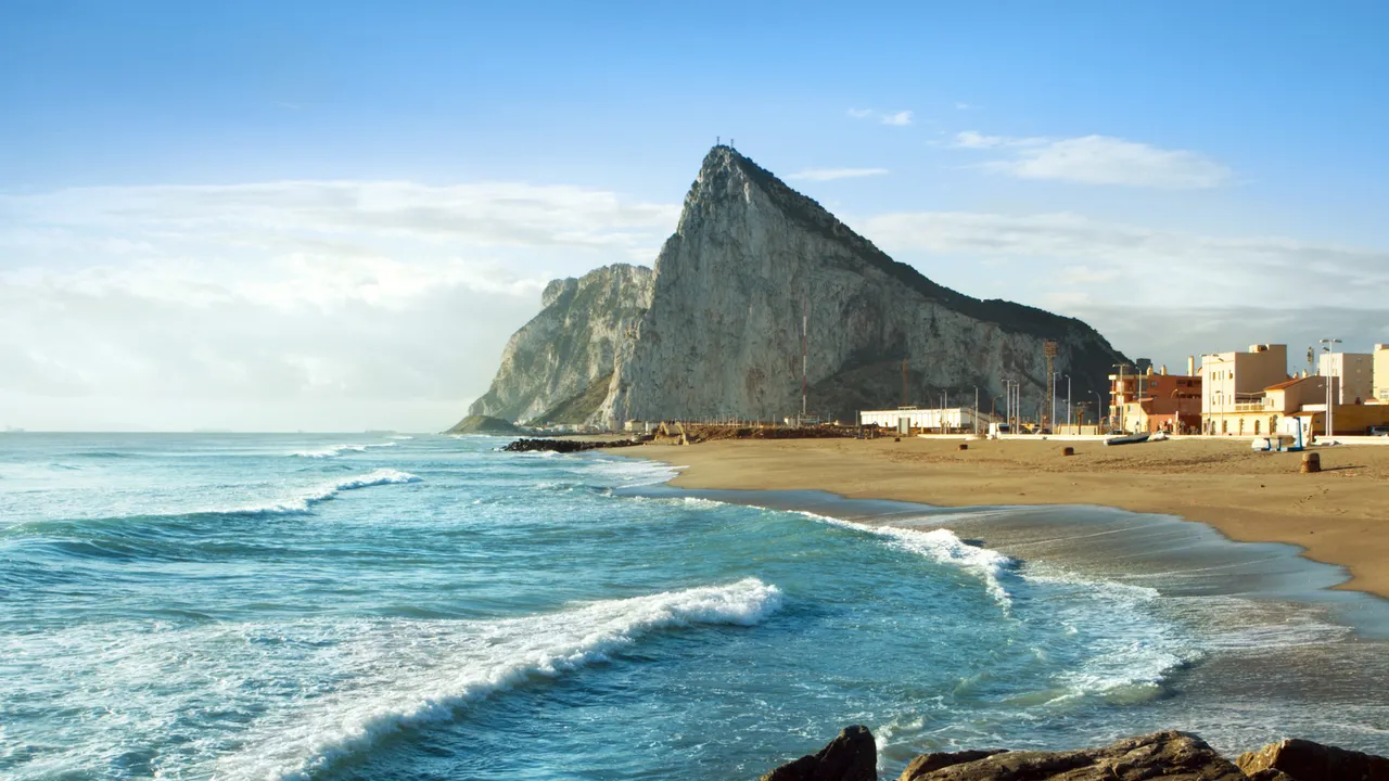 Playa en Gibraltar