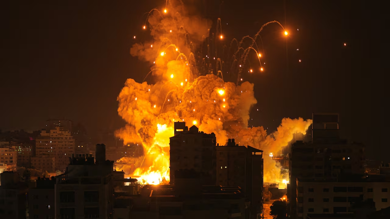 Bombas en la ciudad de Israel