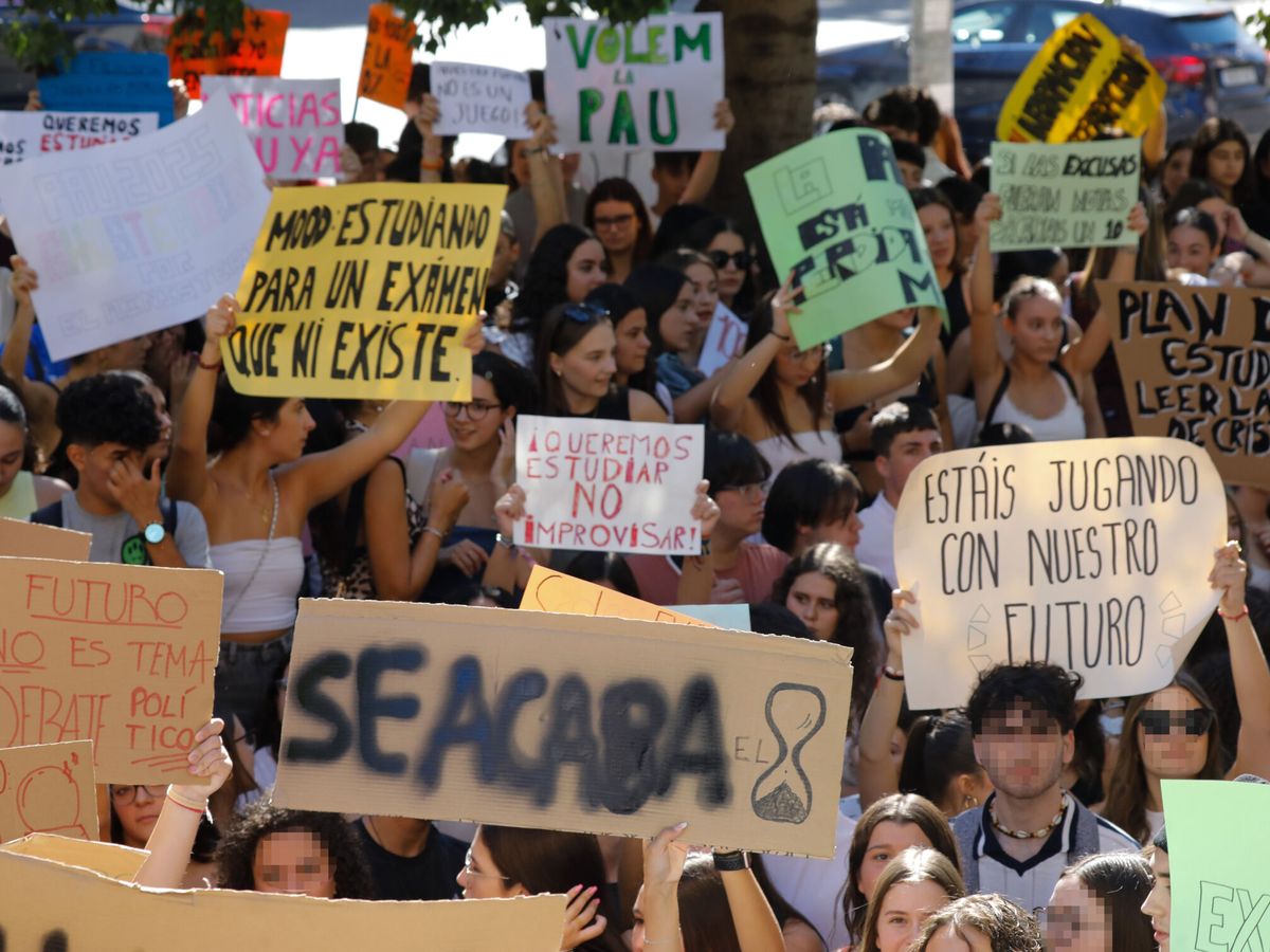 Protestas estudiantiles por la PAU