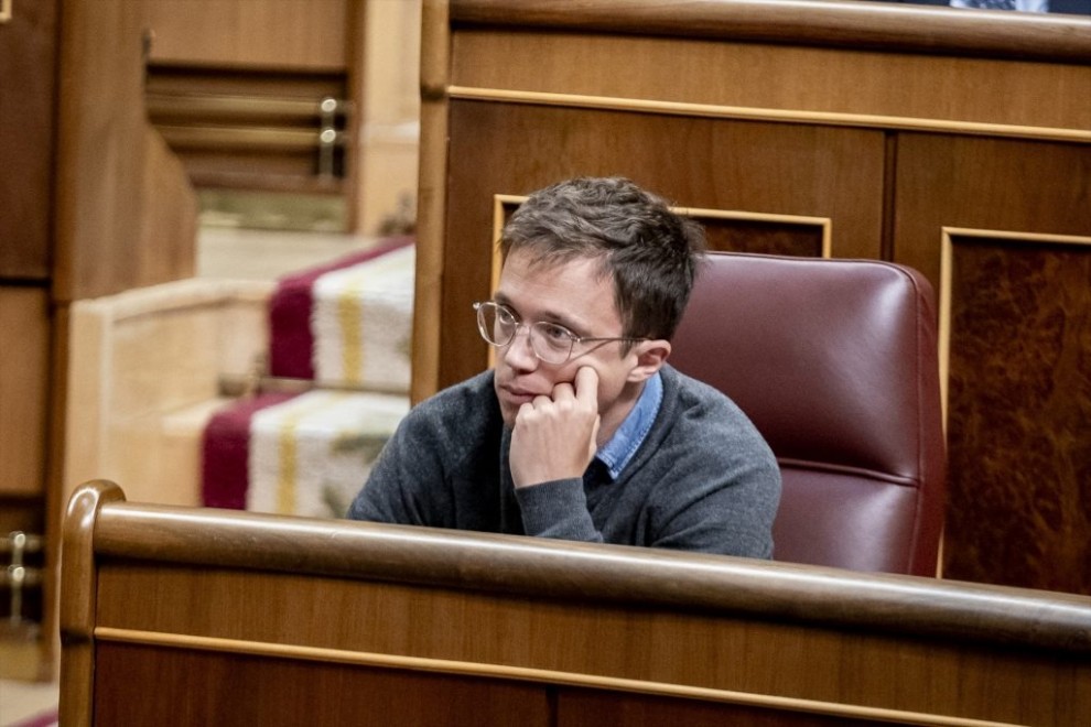 Íñigo Errejón durante una sesión plenaria en el Congreso de los Diputados. Imagen de archivo. — A. Pérez Meca / Europa Press