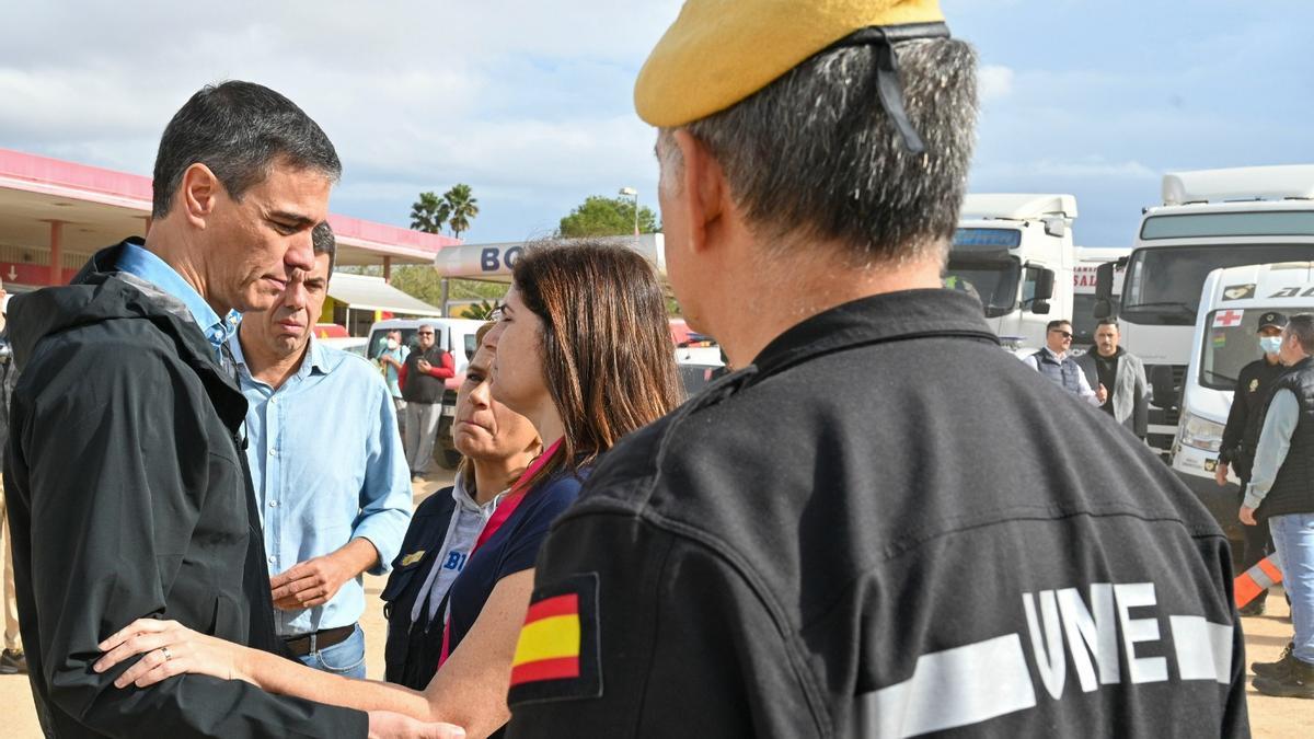 Pedro Sánchez en su visita a Valencia