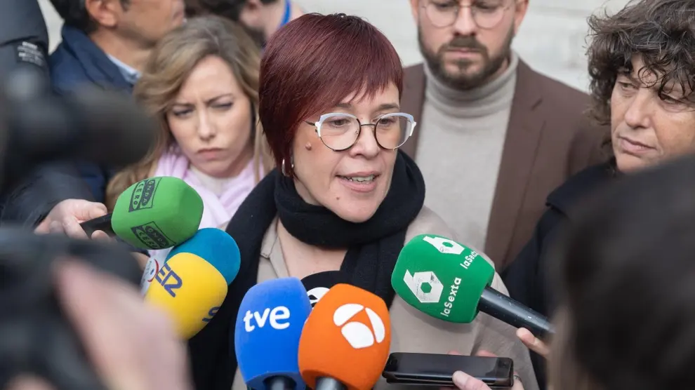 La diputada de Compromís y portavoz adjunta de Sumar, Águeda Micó, este martes.EP