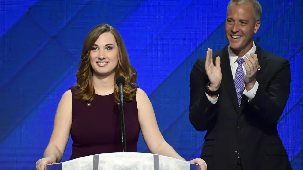 Imagen de archivo de la demócrata Sarah McBride, primer mujer transgénero electa en la Cámara de RepresentantesEuropa Press/Contacto/Ron Sachs