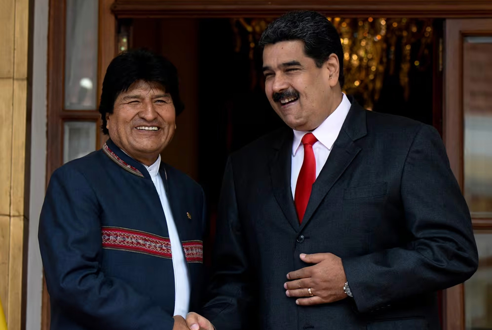 Morales y Maduro