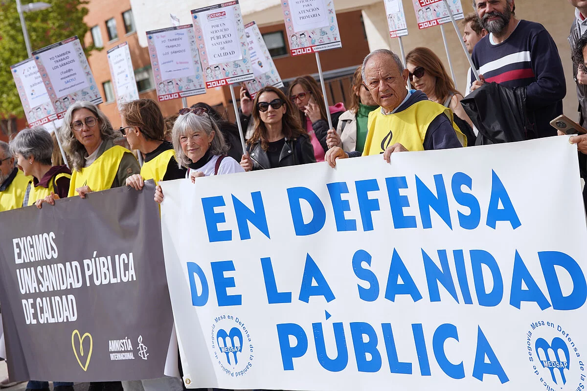 Manifestación en defensa de la sanidad