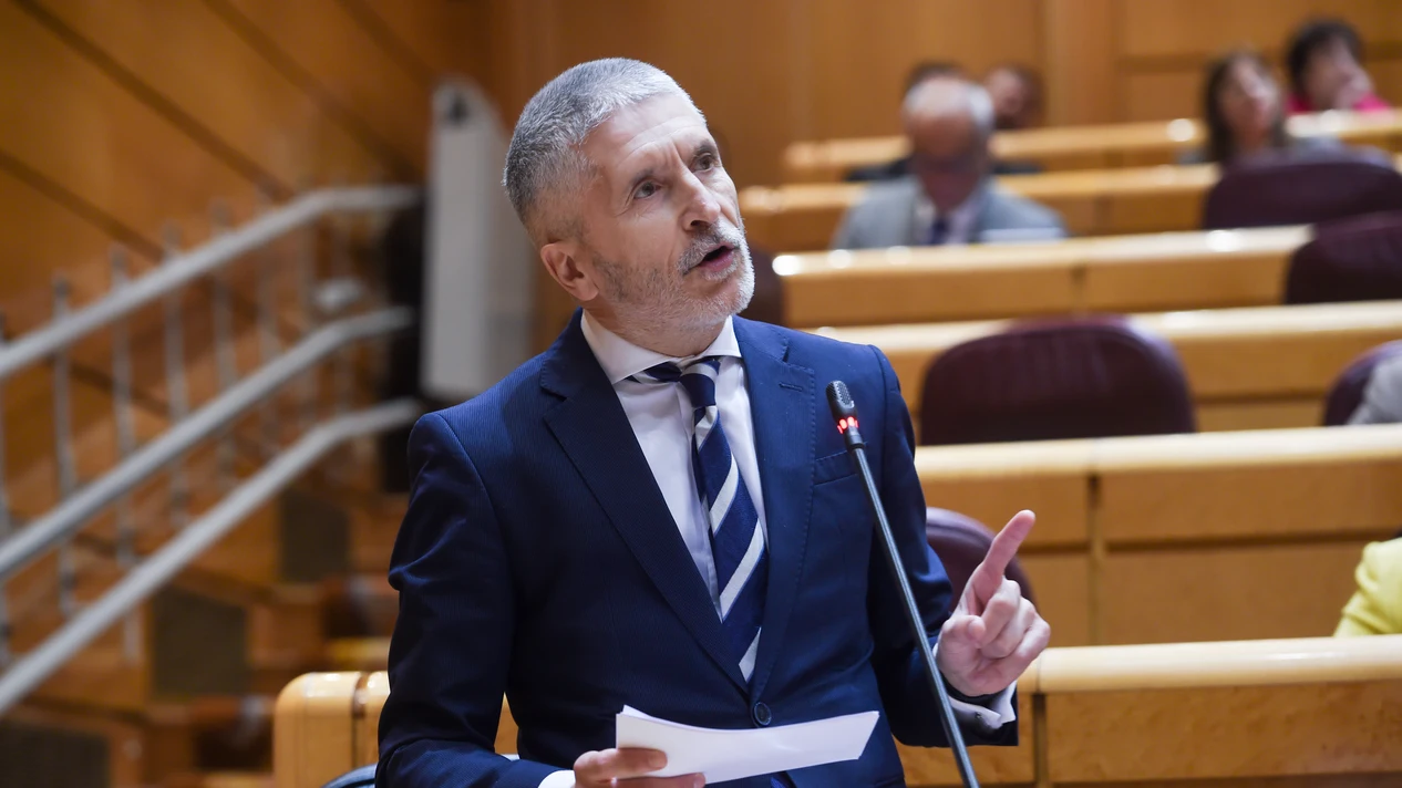 El ministro del Interior, Fernando Grande-Marlaska, durante una sesión de control al Gobierno en la Cámara Alta, a 6 de febrero de 2024, en Madrid (España).Gustavo Valiente / Europa Press El ministro del Interior, Fernando Grande-Marlaska, durante una sesión de control al Gobierno en la Cámara Alta, a 6 de febrero de 2024, en Madrid (España).Gustavo Valiente / Europa Press