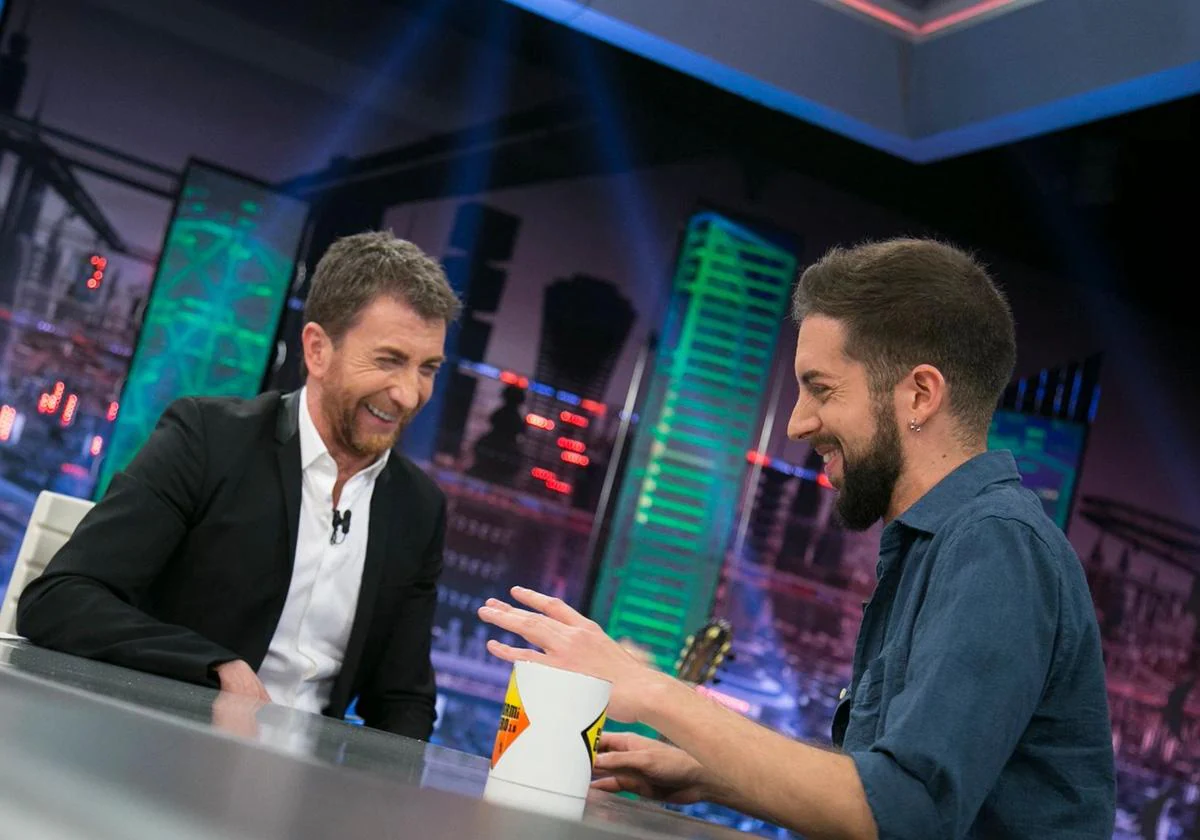 Pablo Motos y David Broncano, durante su visita a 'El hormiguero' Atresmedia