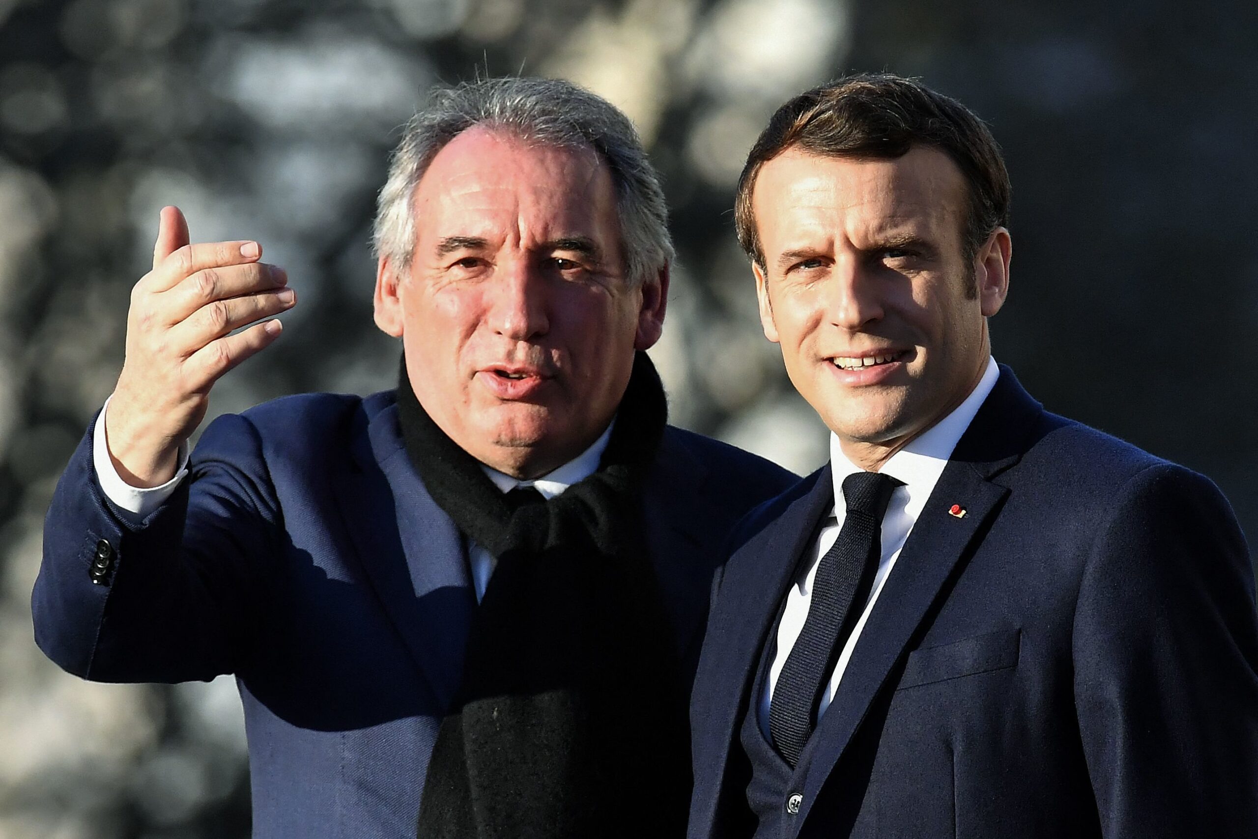 El presidente Macron y el primer ministro Bayrou