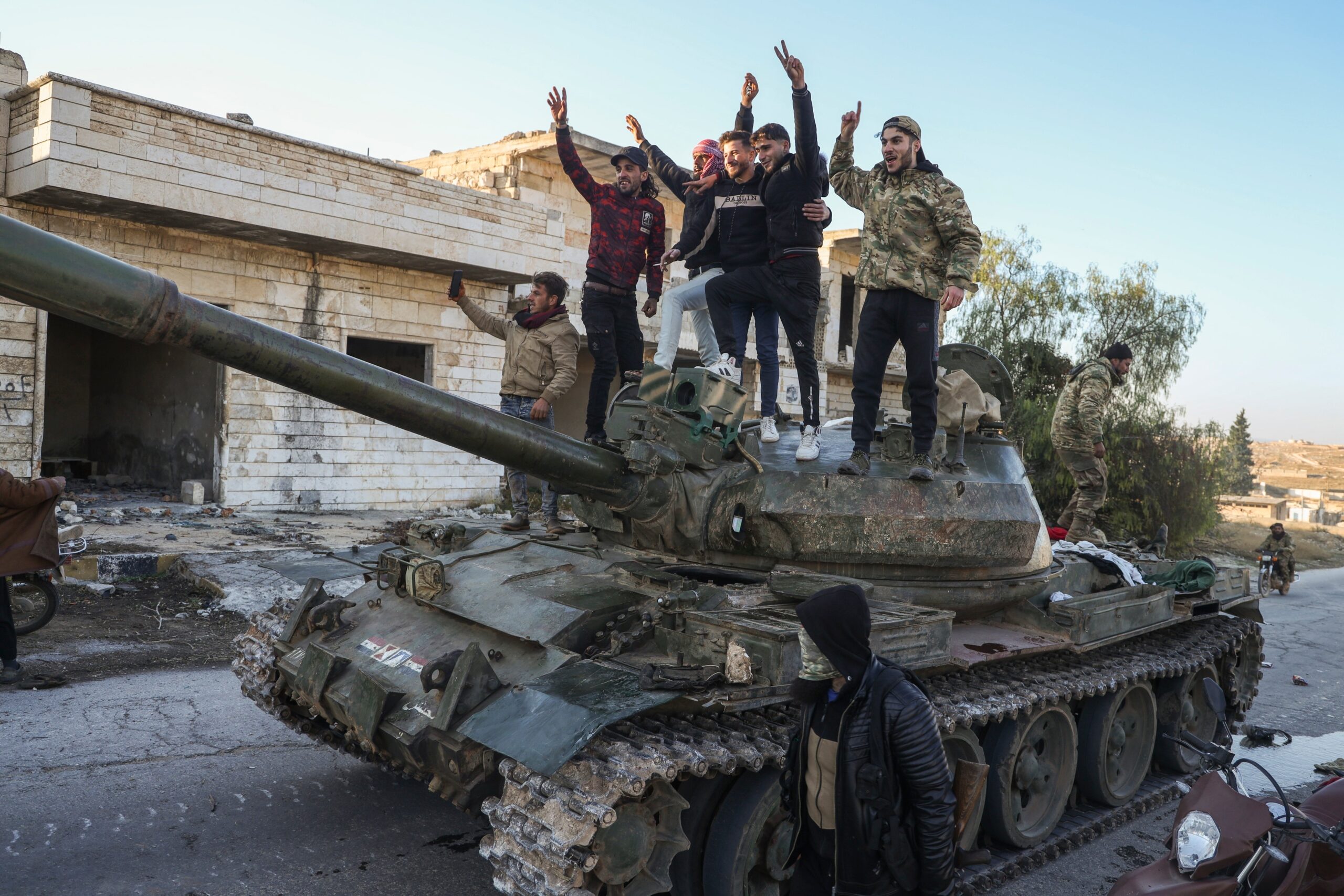 Tanque en las calles de Siria