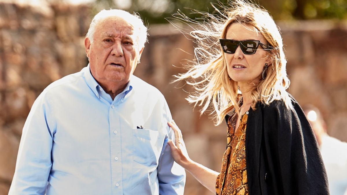 Amancio Ortega y su hija Marta