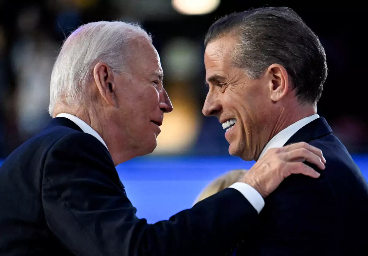 Presidente de EE.UU. Biden y su hijo Hunter