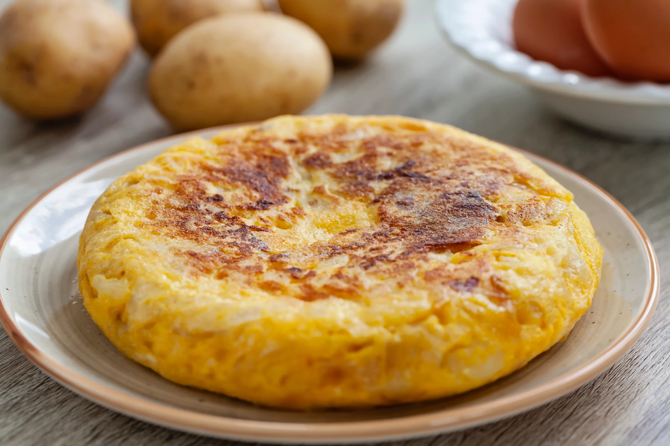 Tortilla de patatas en un plato