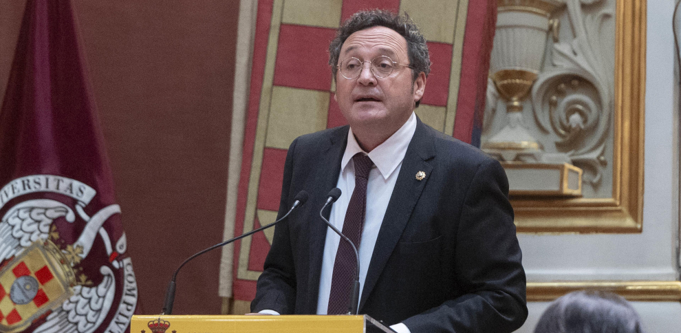 El fiscal general del Estado, Álvaro García Ortiz, interviene durante el acto de entrega de Despachos a las 62ª Promoción de la Carrera Fiscal, en la Universidad Complutense de Madrid Alberto Ortega / Europa Press