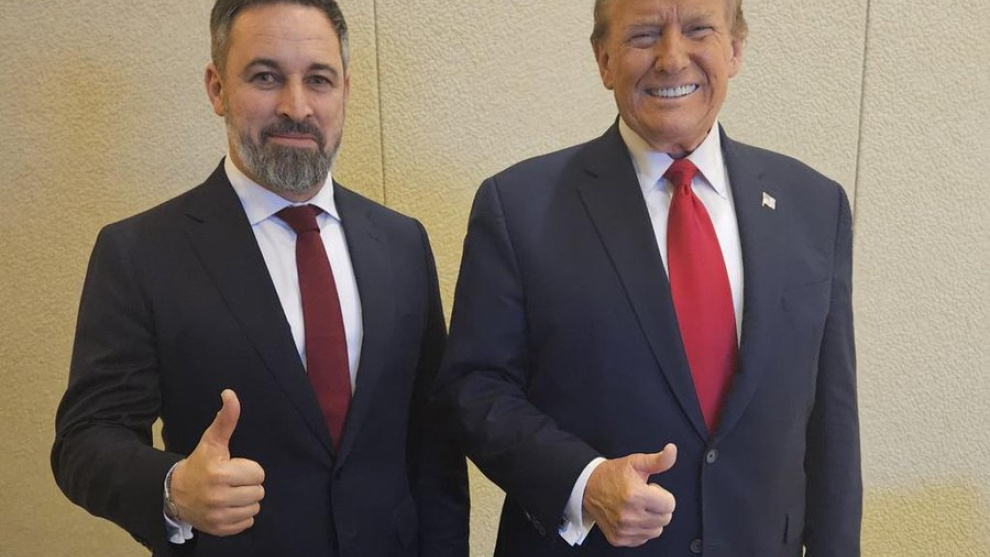 Donald Trump y Santiago Abascal.Imagen de la cuenta de Santiago Abascal en X