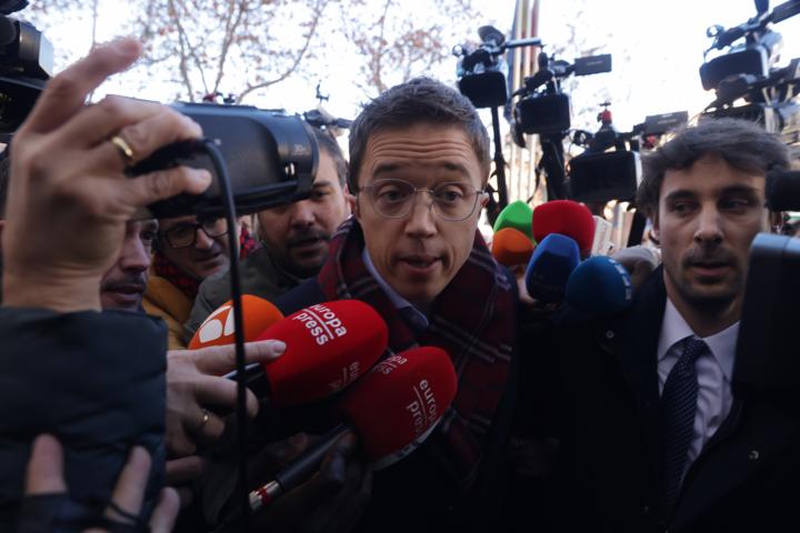 Íñigo Errejón a su llegada a los juzgados de Plaza Castilla.GTRES