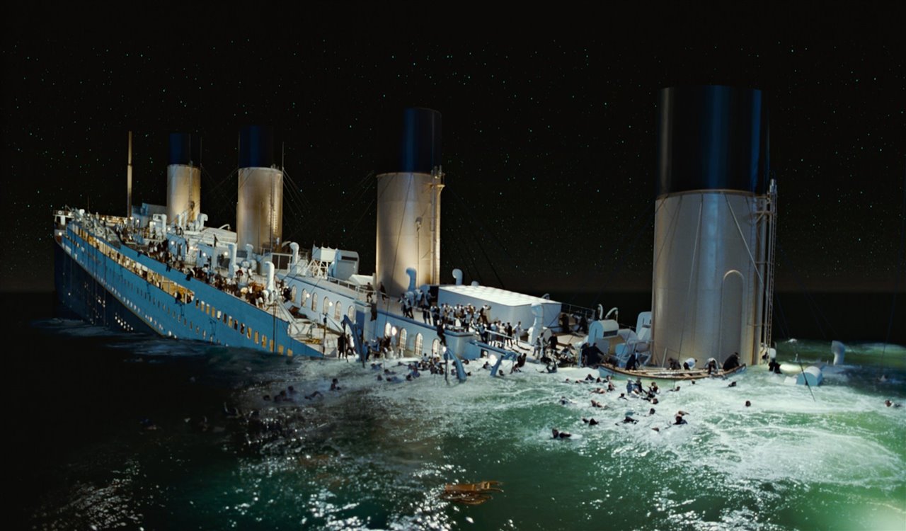 Fotograma de la película "Titanic"